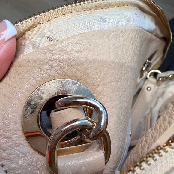 Kate Spade Gold Coast Georgina quilted leather shoulder bag in cashew - Picture 16 of 16